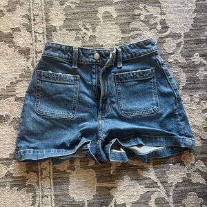 Madewell Dark Blue Jean Shorts